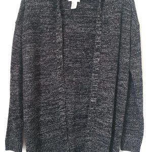 H&M Conscious Women Black/Gray Knit Cardigan, S